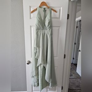 Sage Green Hi-Lo Dress